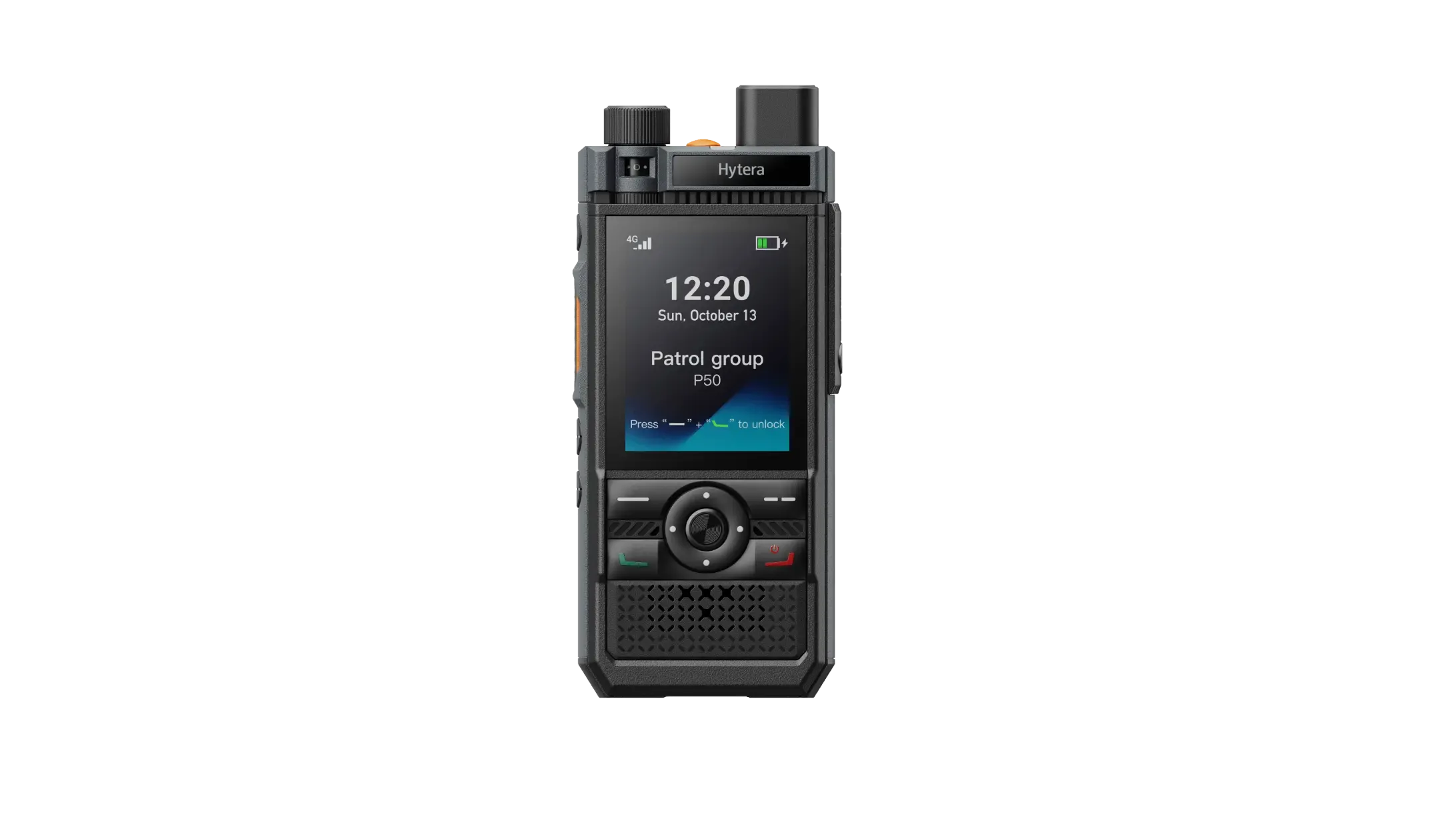 Hytera Rádio portátil Hytera P50 visto de frente